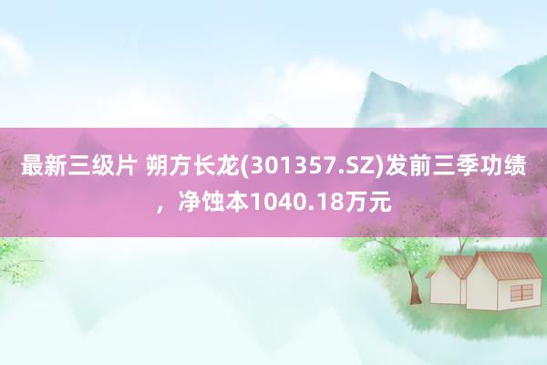 最新三级片 朔方长龙(301357.SZ)发前三季功绩，净蚀本1040.18万元