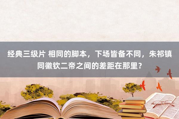 经典三级片 相同的脚本，下场皆备不同，朱祁镇同徽钦二帝之间的差距在那里？