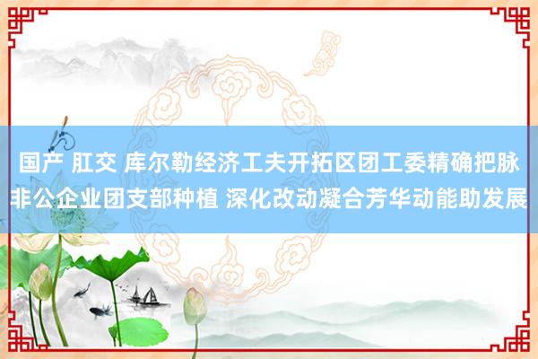国产 肛交 库尔勒经济工夫开拓区团工委精确把脉非公企业团支部种植 深化改动凝合芳华动能助发展