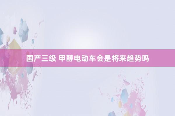 国产三级 甲醇电动车会是将来趋势吗