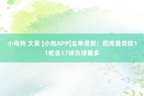小母狗 文爱 [小炮APP]北单谍报：图库曼竞技11轮丢17球失球最多