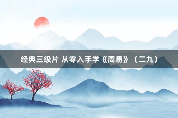 经典三级片 从零入手学《周易》（二九）