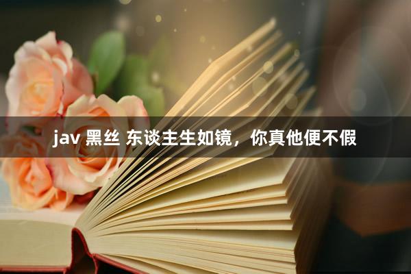 jav 黑丝 东谈主生如镜，你真他便不假