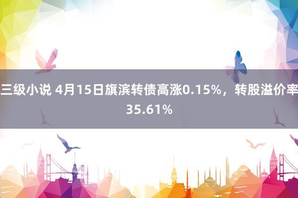 三级小说 4月15日旗滨转债高涨0.15%，转股溢价率35.61%