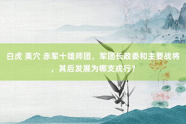 白虎 美穴 赤军十雄师团，军团长政委和主要战将，其后发展为哪支戎行？