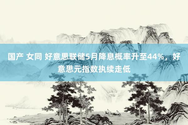 国产 女同 好意思联储5月降息概率升至44%，好意思元指数执续走低