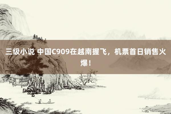 三级小说 中国C909在越南握飞，机票首日销售火爆！